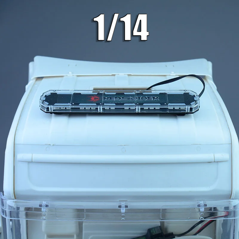 Rc Hobby Grade Truck - RC LED w skali 1:14, czerwono-niebieskie