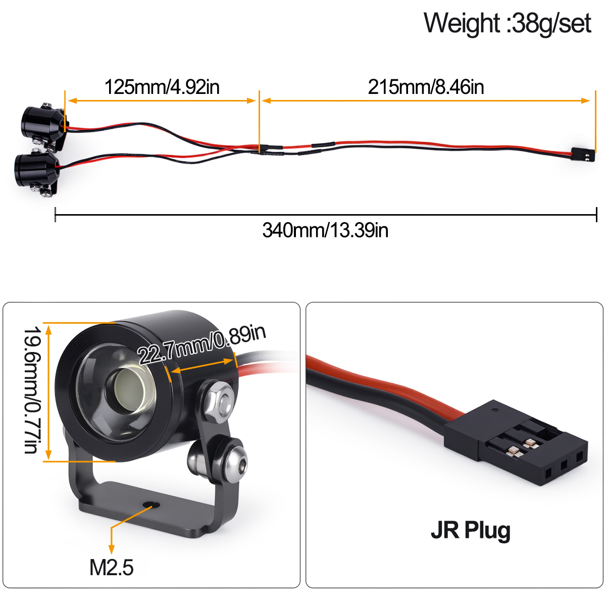 Reflektor LED do samochodu RC  – Rc Hobby Toucan recenzja i cena