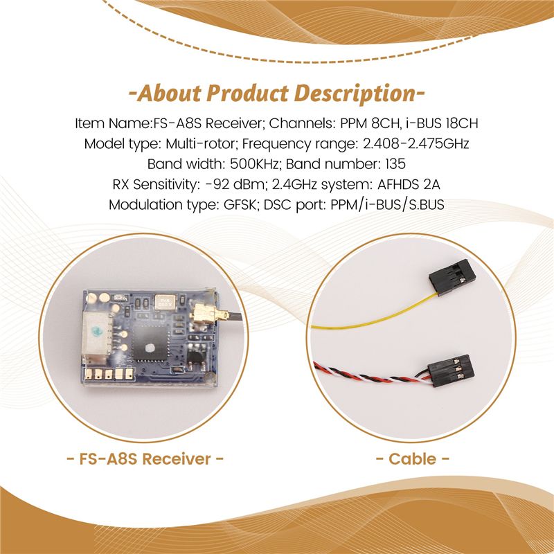 AS96 – miniaturowy odbiornik 2 – Receiver Sbus 8Ch recenzja i cena